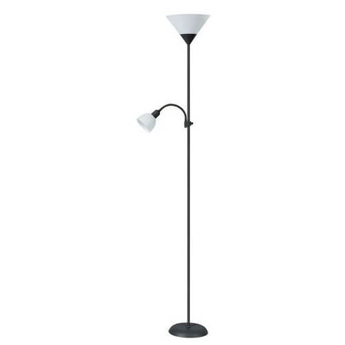 Salonowa lampa stojąca ACTION 4062 metalowa biała czarna