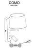 Lampa ścienna Como 108596 Markslojd E14+LED 3W spot metalowy abażur biały