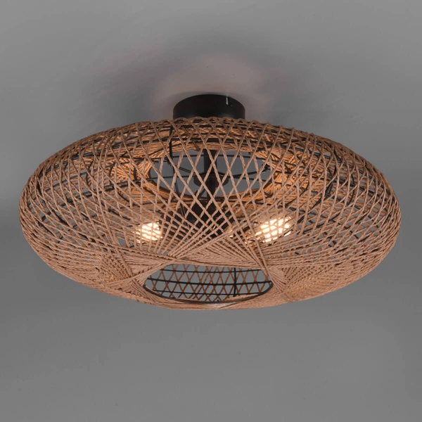 Sufitowa lampa naturalna HEDDA 612300236 Trio japandi eco brązowy