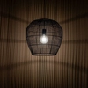 Wisząca lampa Haiti 11166 Nowodvorski japandi klatka koszyk bambusowa czarna