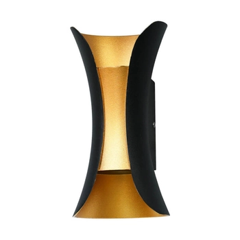 Ścienna lampa ogrodowa Dante LED 10W 4000K outdoor czarna złota
