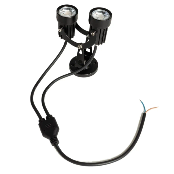 Lampa podwójna ogrodowa Luigi ABR-ROLX2 LED 6W 2700K IP65 ruchoma czarna