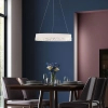 Wisząca lampa ring Frozi 31-35547 LED 32W 3000K kryształowa biała