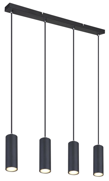 Wisząca lampa Robby 57911-4HB nad łóżko czarna chrom