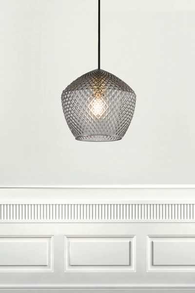Lampa wisząca Orbiform 2010673047 Nordlux art deco szklana szara
