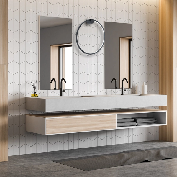 Pierścieniowy kinkiet ścienny Saturno ML8850 Milagro LED 25W 4000K IP44 czarny