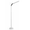 Biała lampa podłogowa Gilly do sypialni LED 3W 2700K ściemnialna