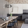 LAMPA wisząca HOYO LE41403 Luces Exclusivas modernistyczna OPRAWA metalowy ZWIS LED 50W 3000K podużny czarny