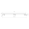 Lampa sufitowa do garderoby Mono 7777 ruchome tuby metalowe białe