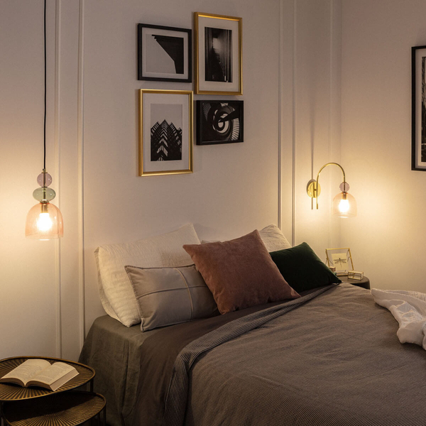 Lampa zwieszana Koloreno ABR-KOLO2-Z zielony czerwony pomarańczowy