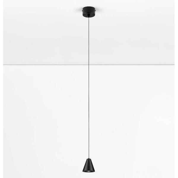Wisząca lampa stożek ACHOCALLA LE44759 LED 5W 3000K nad stół czarny