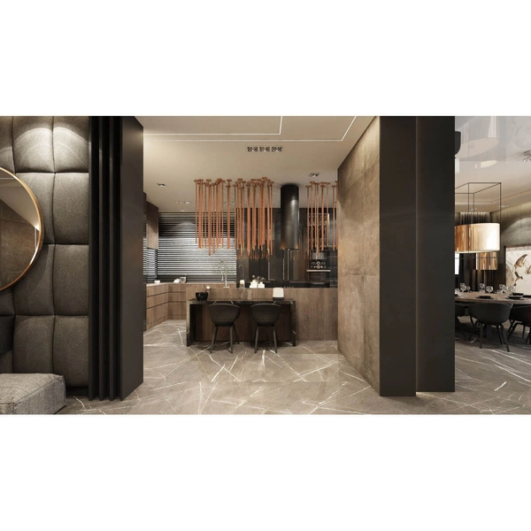 Metalowa lampa sufitowa tuba ALHA 9439 Dohar sopel miedziany