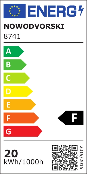 Sufitowa LAMPA spot IOS 8741 Nowodvorski metalowa tuba LED 20W 4000K downlight do jadalni okrągły czarny
