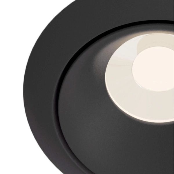 Okrągła oprawa wpuszczana Yin DL030-2-01B Maytoni oczko czarna