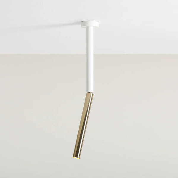 Podłużna lampa sufitowa Stick 1067PL_G_S Aldex regulacja biały złoty