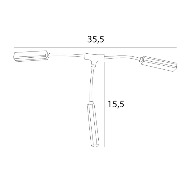 Łączenie zasilania do łącznika mechanicznego T Magnetic MT0035 białe