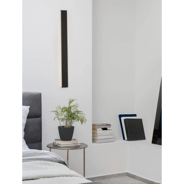 Minimalistyczny kinkiet DURANGO LE42853 belka LED 36W 3000K czarna