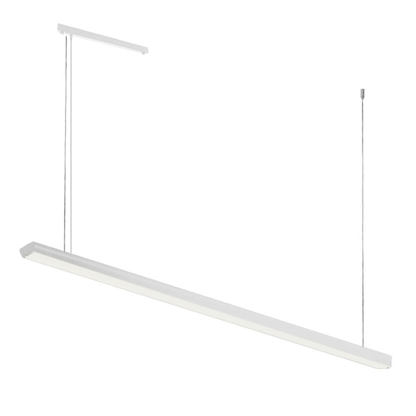 Liniowa wisząca lampa Hiate 1857 Shilo LED 36W 3000K do jadalni biała