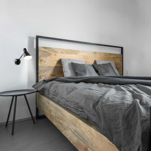 Regulowana LAMPA ścienna ALFONS 4504 Rabalux metalowy kinkiet do sypialni czarny