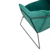 Wypoczynkowy fotel Emma MSE011000308.V35 King Home welur ciemny zielony