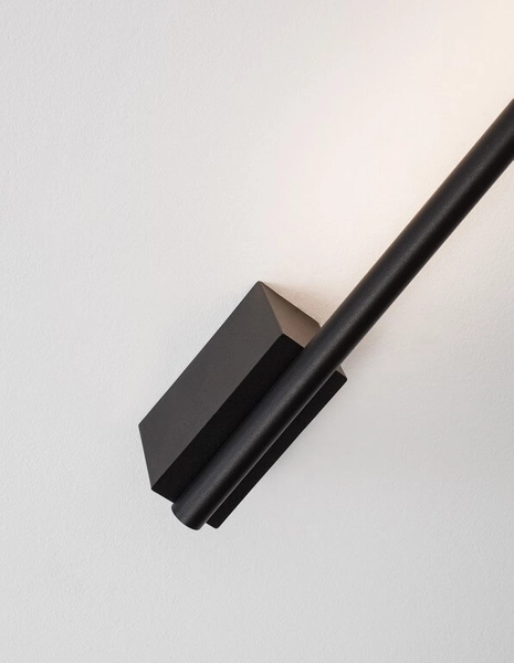 Metalowy kinkiet jadalniany Buin stick LED 10W 3000K czarny