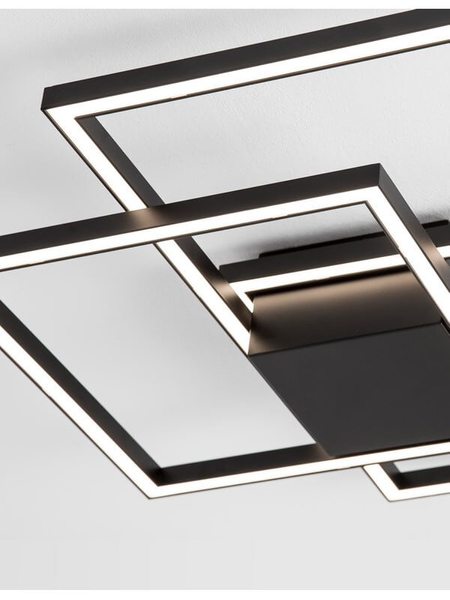 Sypialniana lampa sufitowa Pico LED 42W 3000K nad łóżko czarna