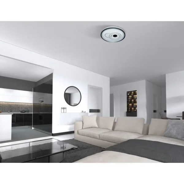 Ledowy plafon do jadalni Porta PLF-19678-WH-BL LED 38W 3000-6500K szary