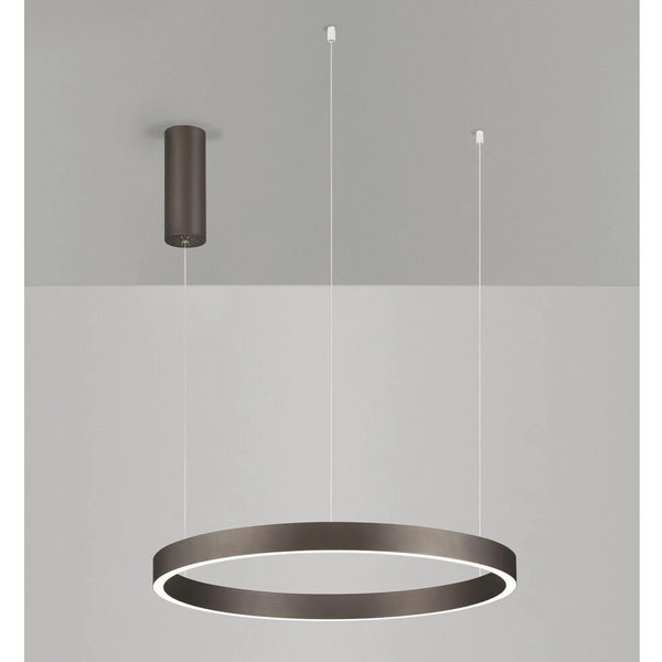 Salonowa lampa wisząca BARI LE44318 LED 60W 3000K pierścień brązowy