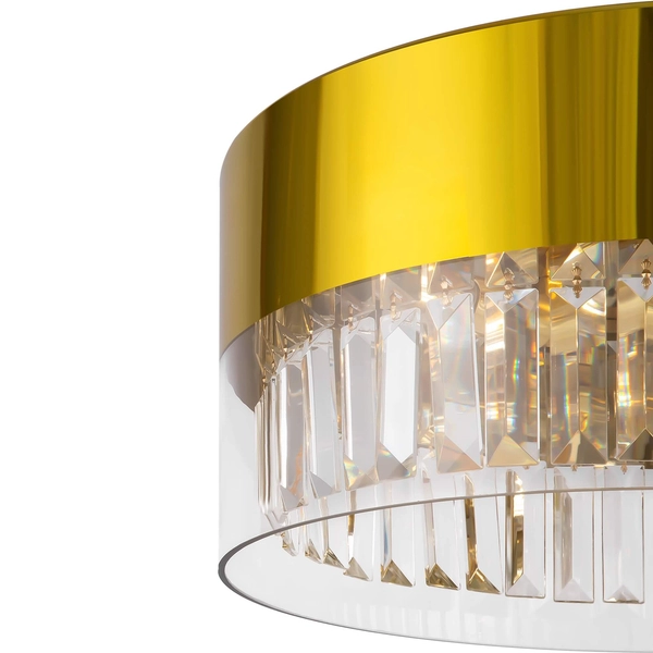 Wisząca lampa glamour Wonderland MOD313PL-04G crystal złota