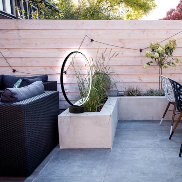 Ring ogrodowy Abira 9914 Shilo LED 30W 3000K z wtyczką IP44 antracyt