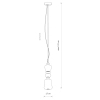 Ceramiczna lampa wisząca CERAMIC 11701 LED 19W 3000K szara biała