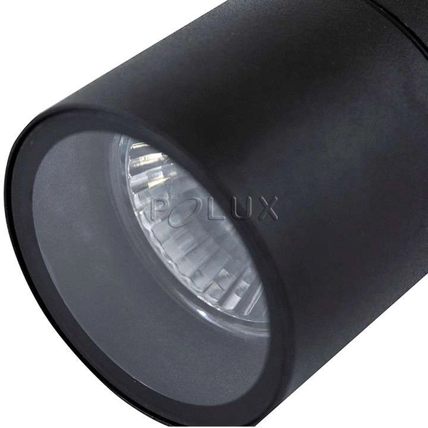 Ogrodowa LAMPA zewnętrzna OLIMP2 208781 Polux tuba OPRAWA ścienna elewacyjny KINKIET na taras IP44 outdoor czarny