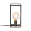 Stojąca LAMPKA nocna SIGALO MT-BR4366-T1 GR Italux stołowa LAMPA industrialna klatka loft szara