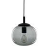 Szklana lampa kula VIBE 5825 wisząca do sypialni czarny grafit
