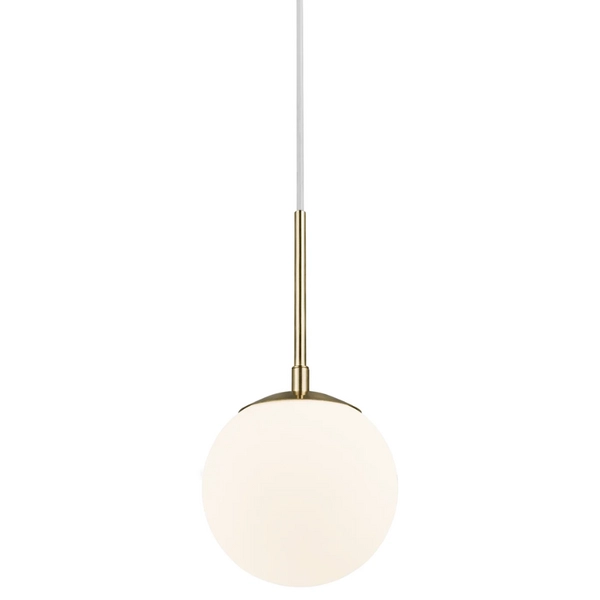 Lampa wisząca Grant 2010553035 Nordlux kula ball biała