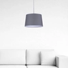 Wisząca lampa z abażurem Remi Gray K-4370 Kaja materiałowa szara