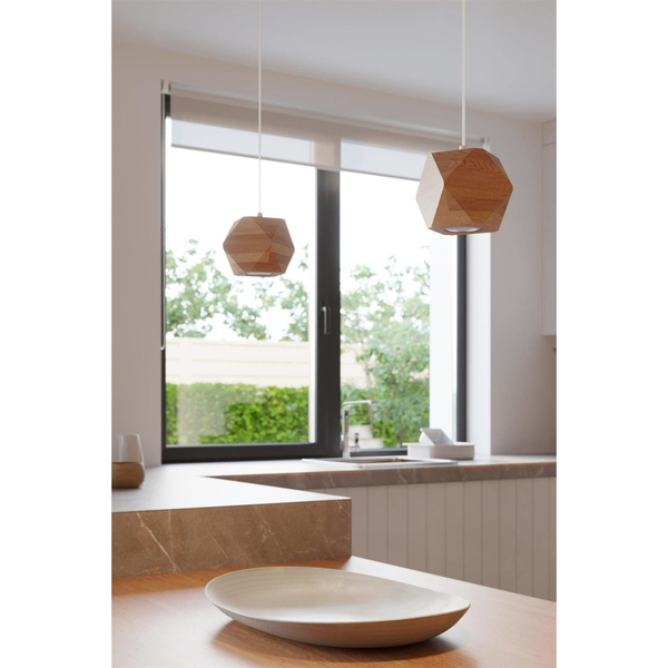 Wisząca lampa drewniana SL.1011 ekologiczna do sypialni