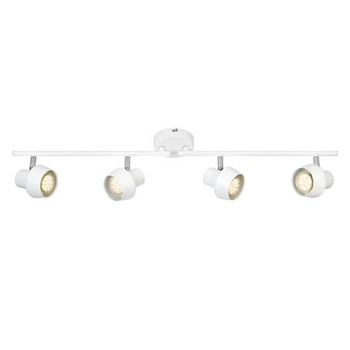 Regulowana lampa sufitowa Urn ruchoma biała do przedpokoju