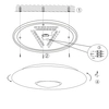 Sufitowa LAMPA plafon LIA R65051000 RL Light okrągła OPRAWA regulowana LED RGBW 20W 3000K - 6000K plafoniera efekt gwiazd biała