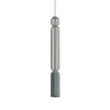 Podłużna lampa wisząca CAMELEON SINGLES 12194 jedwabisty grafit