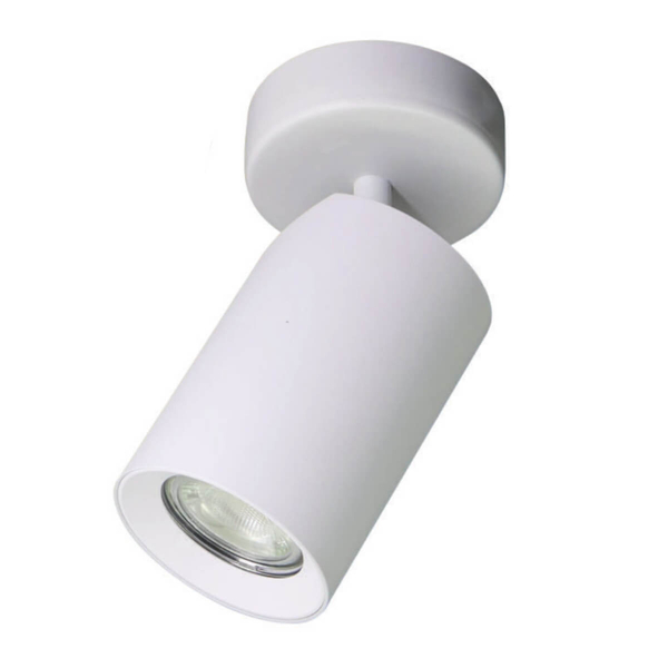Lampa sufitowa z regulacją Tore TLS006-WH Zumaline tuba metal biały