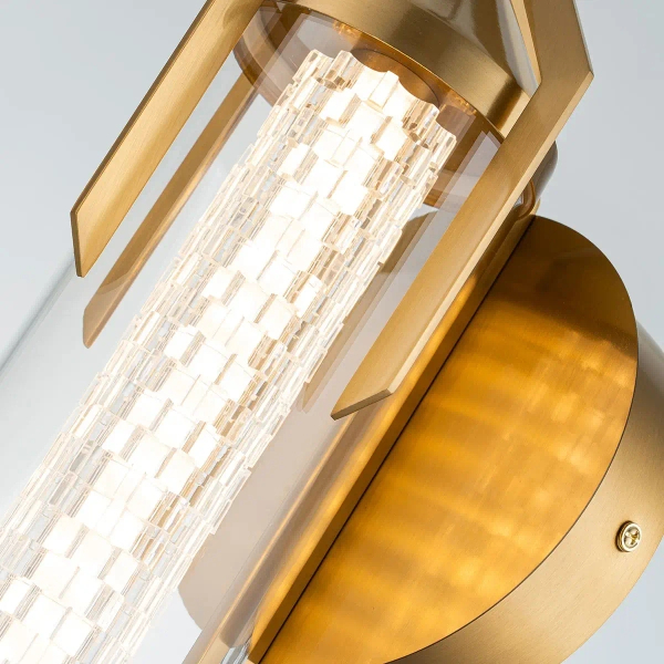 Łazienkowy kinkiet tuba Espada QN-ESPADA-1W-BG LED 18W 3000K IP44 złoty