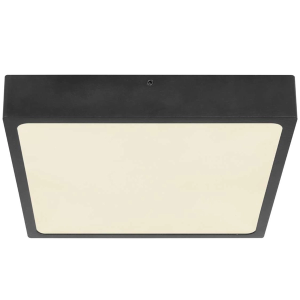 LAMPA sufitowa ECHO 12369-22 Globo metalowa OPRAWA kwadratowa LED 22W 4000K plafon czarny
