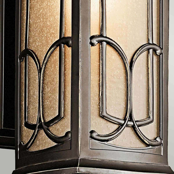Lampa zewnętrzna na elewację KL-FRANCEASI-M Kichler metal brązowa