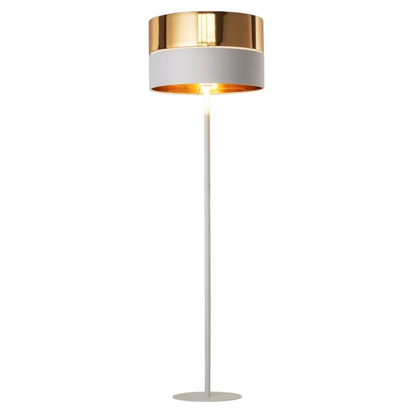 Stojąca lampa do salonu Hilton 5074 TK Lighting glamour biała złota