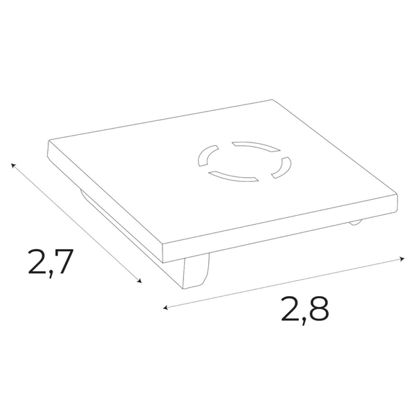 Końcowa zaślepka do szynoprzewodu Magnetic MA0017 Maxlight czarna