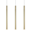 Potrójna lampa wisząca tuby Lungo LP-984/3L GD Light Prestige nad stół złota