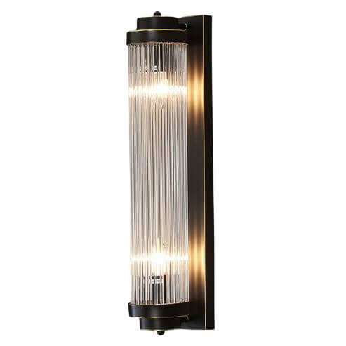 Kinkiet kryształowy Ionic CGIONIC-BLACK-PEARL1 COPEL kolumna perłowa czarna
