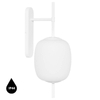 Łazienkowa lampa ścienna Epli Mini EMK110S0 szklana IP44 biała
