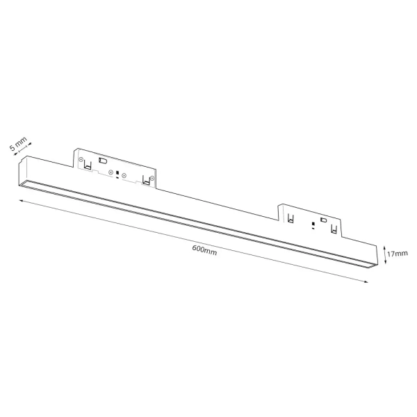 Szynowa lampa magnetyczna Magnetic Track ML2150 LED 20W 4000K czarny